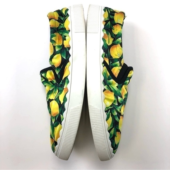 𝅺betsey Johnson Emmett lemon print sneaker loafers Size 10 - Picture 7 of 9